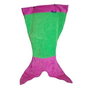 Blankie Tails Mermaid Tale Green/Pink Mermaid Tale Blanket Soft Cozy